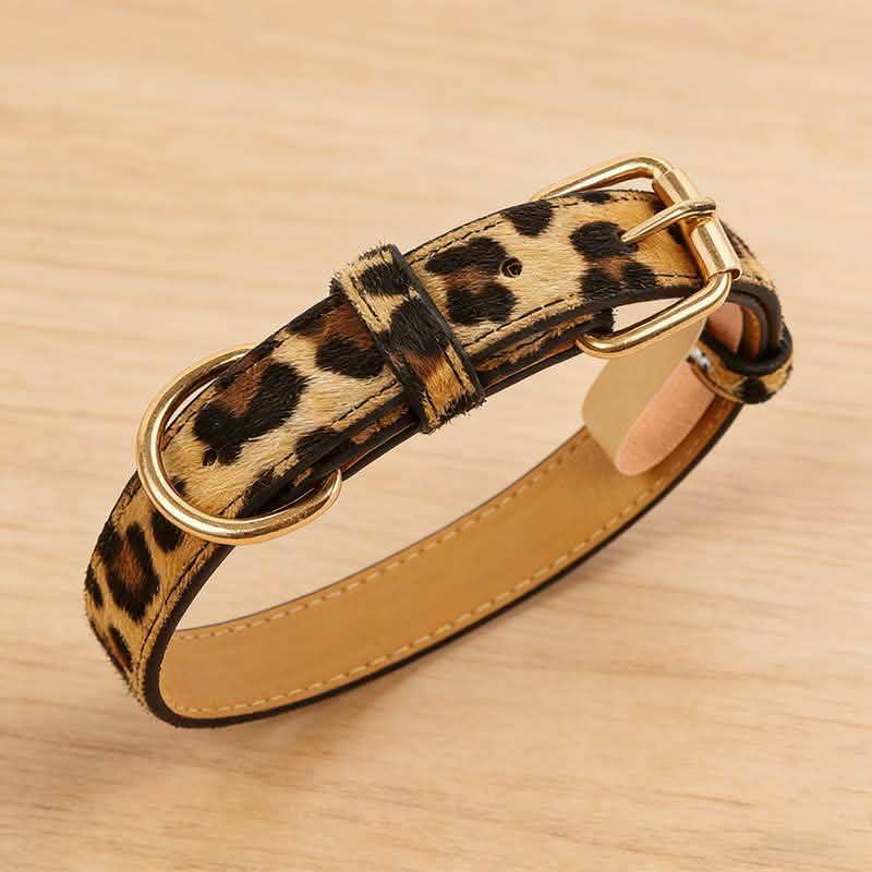 Leopardfärgat halsband
