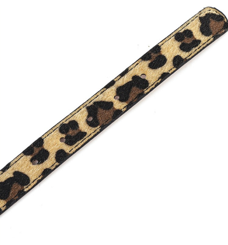 Leopardfärgat halsband