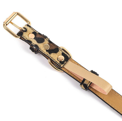Leopardfärgat halsband